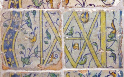 Tiles with the Initials AM for Anne de Montmorency, Constable of France, and for Madeleine de Savoie